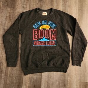 Homage Boom Shaka Laka 'He's On Fire' NBA Jam Sweatshirt Size Medium
